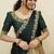 South Indian Style Half Saree With Beads & Hand Work Blouse & Dupatta for Women