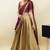 South Indian Style Half Saree With Beads & Hand Work Blouse & Dupatta for Women