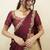 South Indian Style Half Saree With Beads & Hand Work Blouse & Dupatta for Women