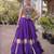 Purple Roman Fabric Kutchi Gamthi Embroidered Chaniya choli for navratri