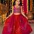 Pink premium roman silk navratri lehenga choli set for girls | fully flared festive wear