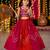 Pink premium roman silk navratri lehenga choli set for girls | fully flared festive wear