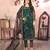 glamorous black heavy cording and sequin net salwar suit