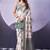 off white premium fancy cotton blend partywear saree