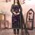 glamorous wine purple heavy cording and sequin net salwar suit