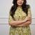 Green digital print cotton kurta set