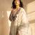 Women's white embroidery work cotton kurta set 