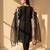 Women's black embroidery work cotton kurta set 