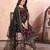 glamorous maroon heavy cording and sequin net salwar suit