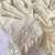 White Color Original beeds work with floral design Silk Blend Saree