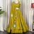 Olive Green silk blend Lehenga Choli with Circular Embroidery & Scalloped Dupatta