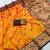 Yellow faux banarasi silk saree with paithani rich weaved pallu and blouse