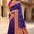 Purple   faux banarasi silk saree with paithani rich weaved pallu and blouse