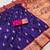 Purple   faux banarasi silk saree with paithani rich weaved pallu and blouse