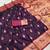 Wine faux banarasi silk saree with paithani rich weaved pallu and blouse