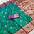 Sea green  faux banarasi silk saree with paithani rich weaved pallu and blouse