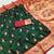 Green  faux banarasi silk saree with paithani rich weaved pallu and blouse