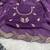 Purple Color Embroidery Star Georgette Saree