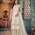 glamorous off-white heavy cording and sequin semi-stitched net salwar suit