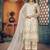 glamorous off-white heavy cording and sequin semi-stitched net salwar suit