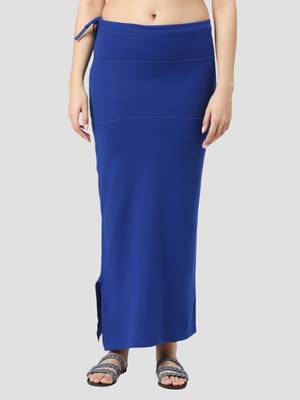 Neckbook royal blue solid drawstring best slim fit saree shapewear for women 1