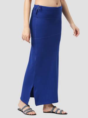 Neckbook royal blue solid drawstring best slim fit saree shapewear for women 3