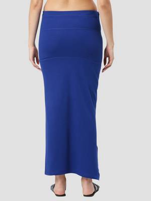 Neckbook royal blue solid drawstring best slim fit saree shapewear for women 4