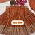 Rust brown embroidered georgette anarkali suit set