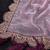 Onion Pink Color Embroidery lace border Tissue Net Saree