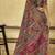 Grey hand woven  munga cotton blend saree with blouse