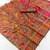 Grey hand woven  munga cotton blend saree with blouse