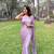 Lavender Color beutiful  handwork lace Silk Blend Saree