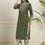 Bandhani Printed Regular Mirror Work  Cotton Kurta with Trouser