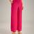 Rani pink embroidered crepe kaftan set