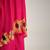 Rani pink embroidered crepe kaftan set