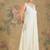Ivory embroidered chinon cotton anarkali set
