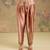 Metallic peach embroidered tissue kurta set