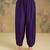 Purple embroidered silk kurta set