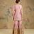Blush pink embroidered chanderi silk sharara set