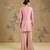 Blush pink embroidered silk georgette sharara set