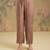 Light brown embroidered mul chanderi anarkali set