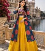 Blue - Navratri Designer Ready To Wear Lehenga & Kurti