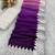 Plum Color White Chikkan Less Border Silk Blend Saree