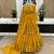 Yellow Embroidered Faux Georgette Lehenga Set