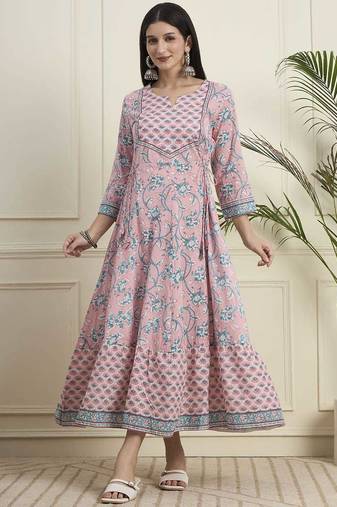 Women ethnic anarkali cotton kurta 