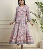 Women ethnic anarkali cotton kurta 