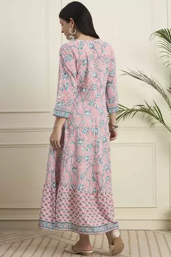 Women ethnic anarkali cotton kurta 