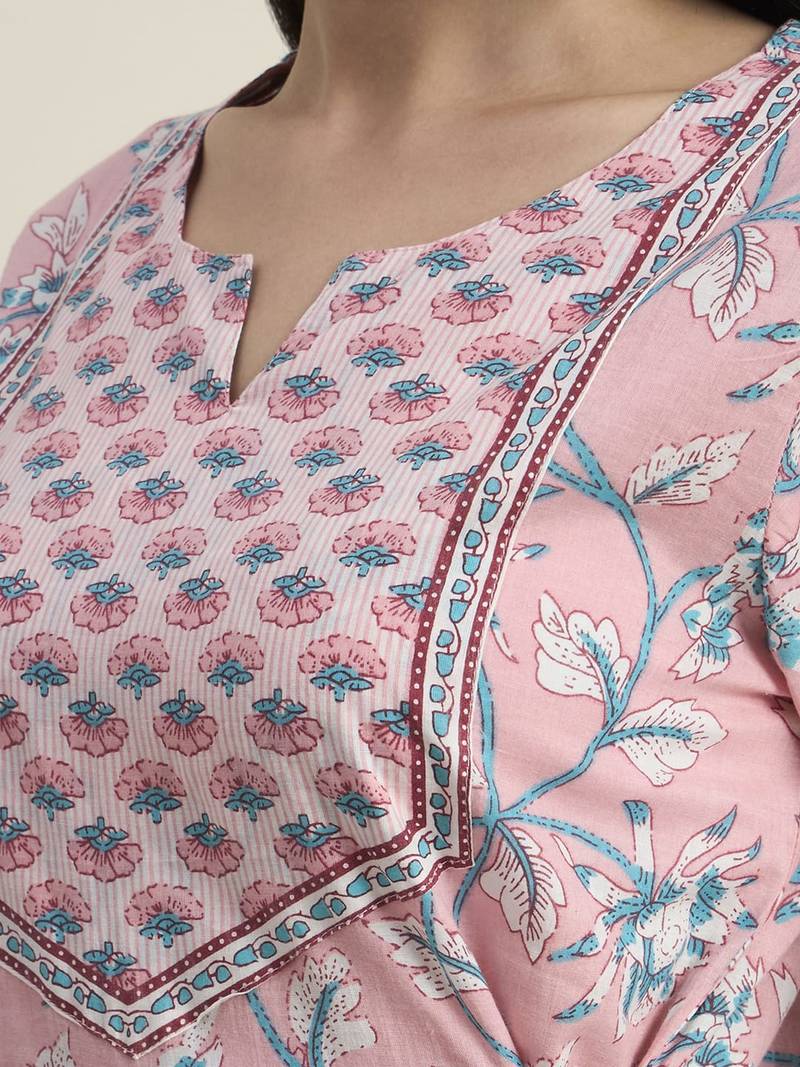 Women ethnic anarkali cotton kurta 