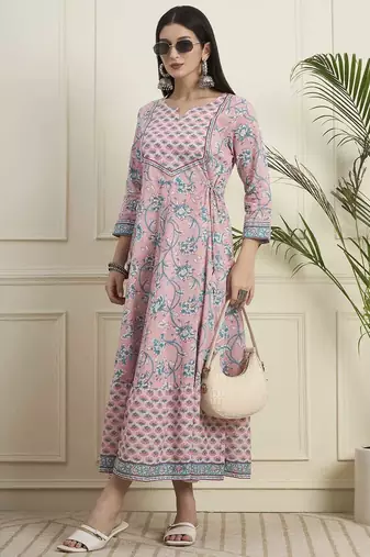 Women ethnic anarkali cotton kurta 