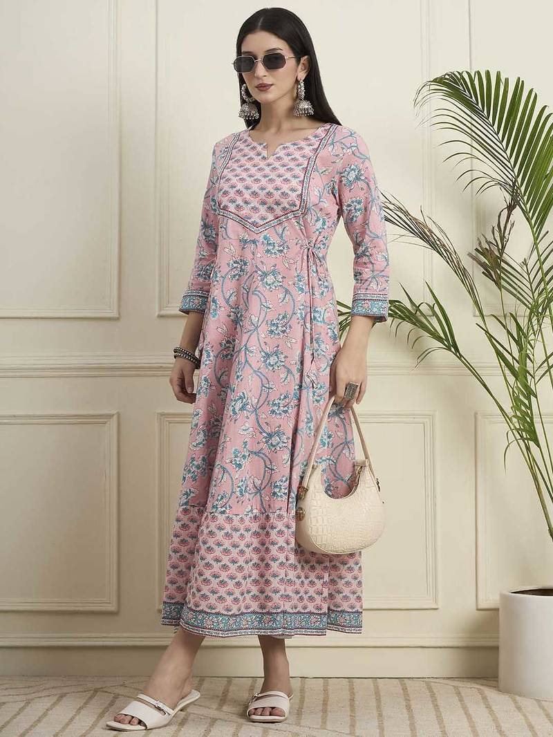 Women ethnic anarkali cotton kurta 